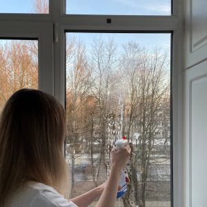 Streak-free window cleaned by JD House Cleaning in Boston, MA Streak-free window cleaned by JD House Cleaning in Boston, MA